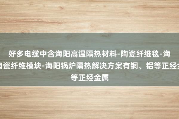 好多电缆中含海阳高温隔热材料-陶瓷纤维毯-海阳陶瓷纤维模块-海阳锅炉隔热解决方案有铜、铝等正经金属